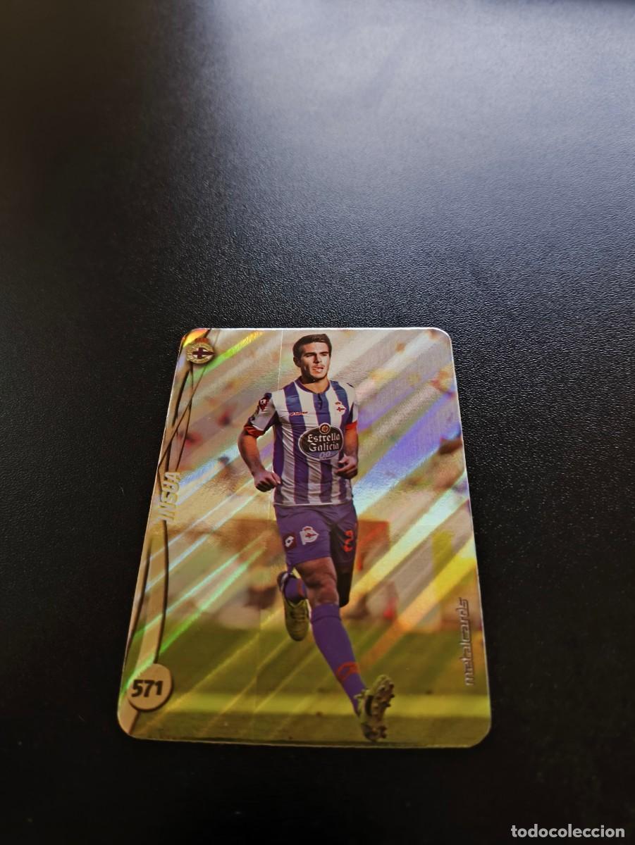 Cromos de F&uacute;tbol: 571 INSUA DEPORTIVO DE LA CORU&Ntilde;A BRILLO RAYAS PLATA MUNDICROMO LIGA 2014 2015 14 15 NO PANINI ESTE