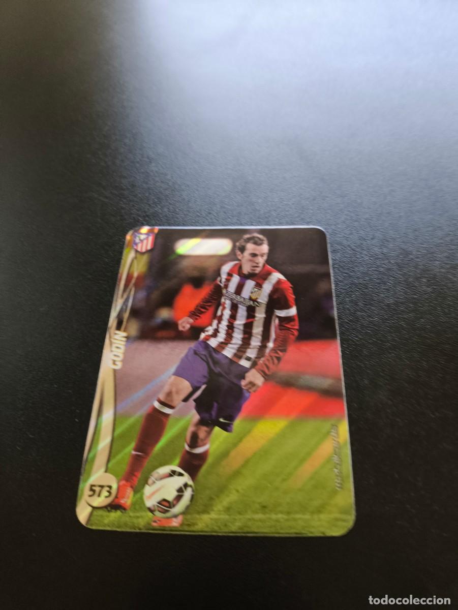 Cromos de F&uacute;tbol: 573 GODIN ATLETICO DE MADRID BRILLO RAYAS PLATA MUNDICROMO LIGA 2014 2015 14 15 NO PANINI ESTE