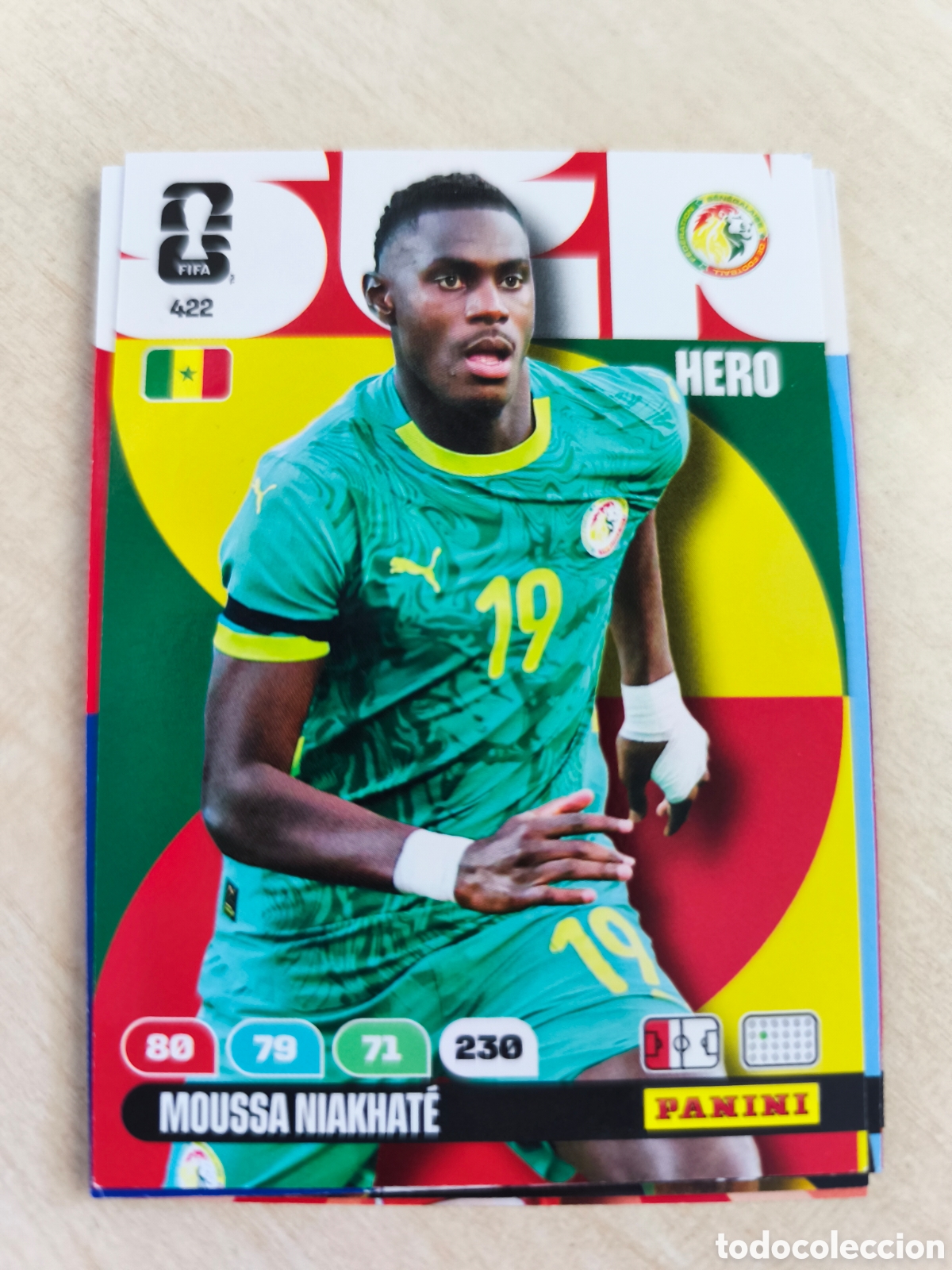 Cromos de F&uacute;tbol: 422 WORLD CUP 2026 MOUSSA NIAKHAT&Eacute; SENEGAL HERO ADRENALYN MUNDIAL PANINI 26