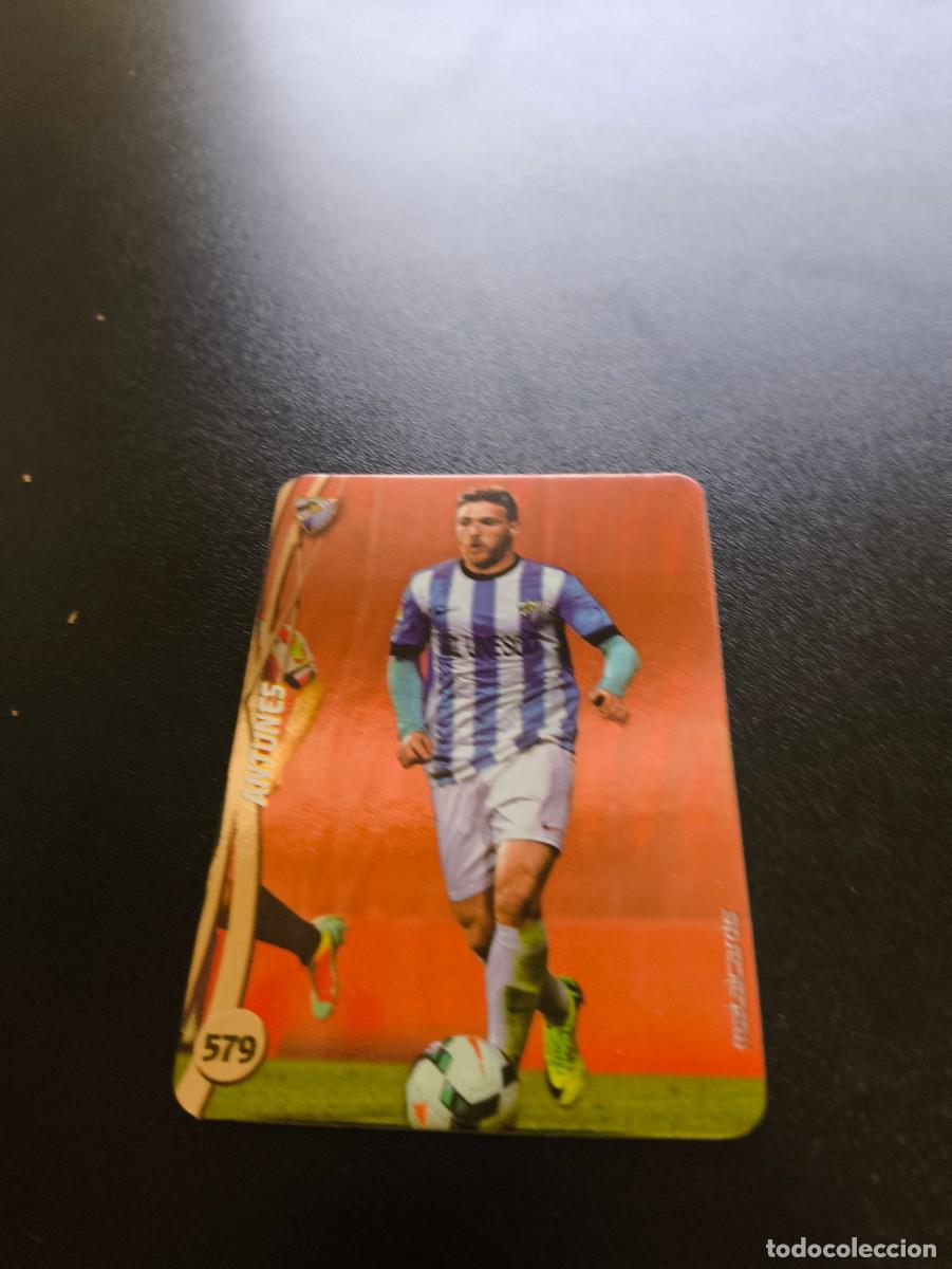 Cromos de F&uacute;tbol: 579 ANTUNES MALAGA BRILLO LISO PLATA MUNDICROMO LIGA 2014 2015 14 15 NO PANINI ESTE