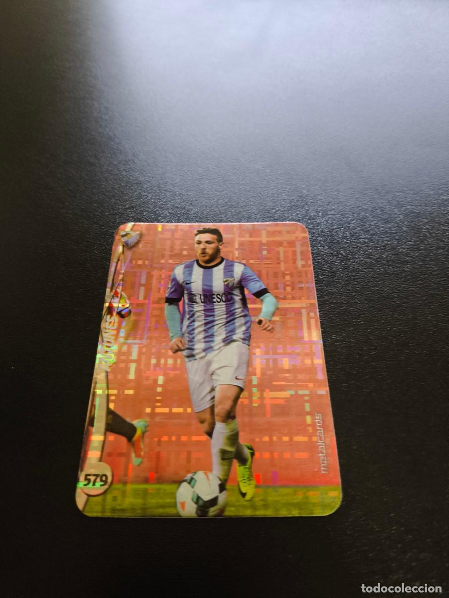 Cromos de F&uacute;tbol: 579 ANTUNES MALAGA BRILLO TETRIS PLATA MUNDICROMO LIGA 2014 2015 14 15 NO PANINI ESTE