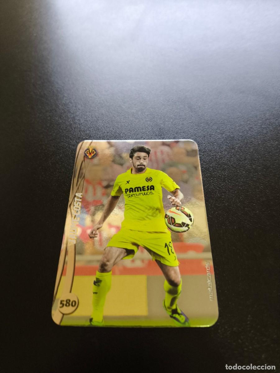 Cromos de F&uacute;tbol: 580 JAUME COSTA VILLARREAL BRILLO LISO PLATA MUNDICROMO LIGA 2014 2015 14 15 NO PANINI ESTE