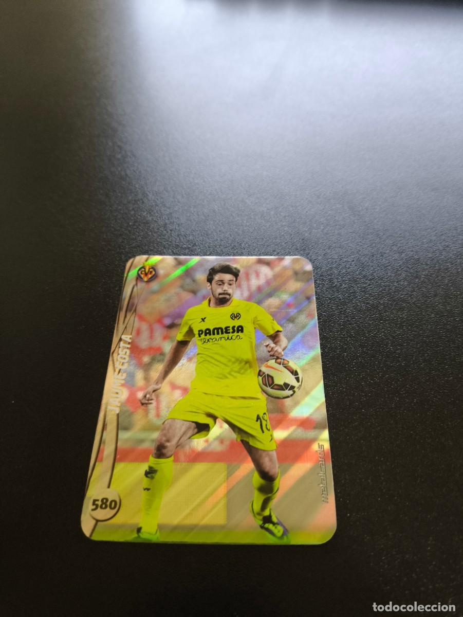 Cromos de F&uacute;tbol: 580 JAUME COSTA VILLARREAL BRILLO RAYAS PLATA MUNDICROMO LIGA 2014 2015 14 15 NO PANINI ESTE