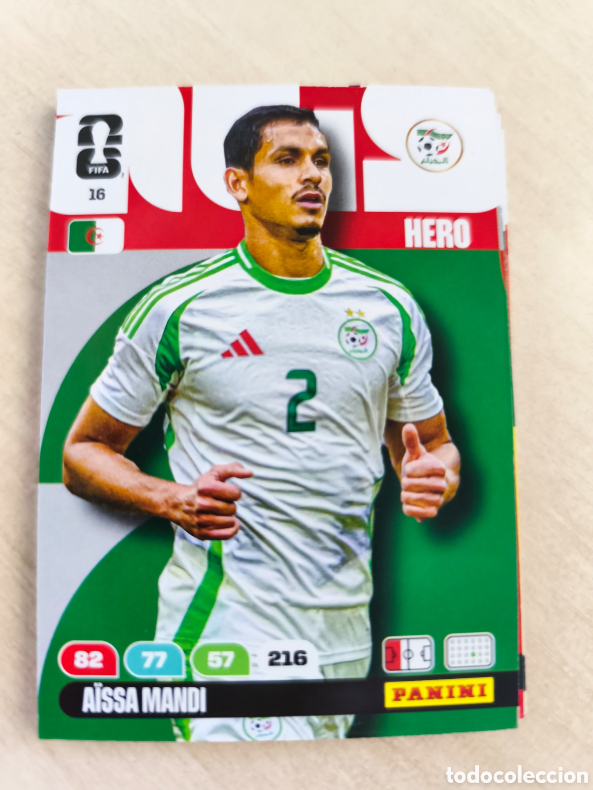 Cromos de F&uacute;tbol: 16 WORLD CUP 2026 A&Iuml;SSA MANDI ARGELIA HERO ADRENALYN MUNDIAL PANINI 26