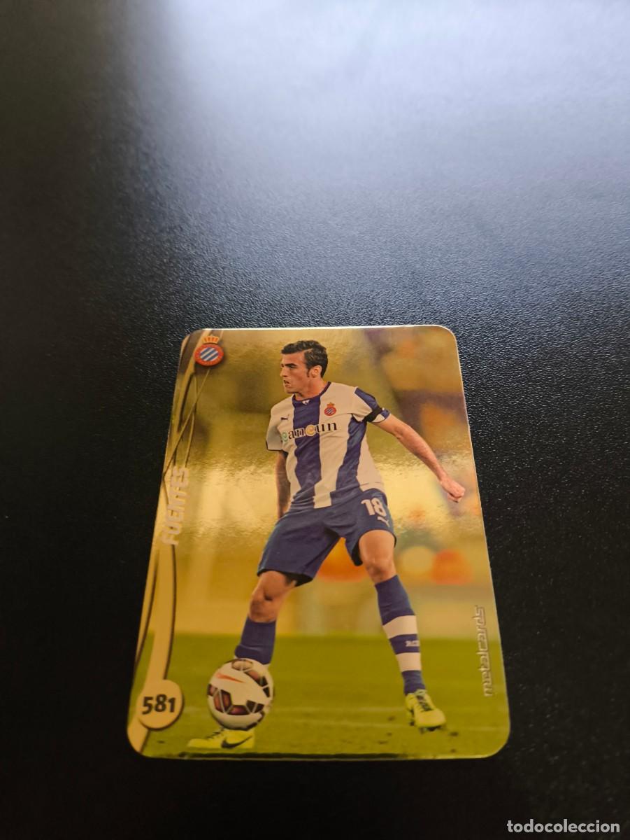Cromos de F&uacute;tbol: 581 FUENTES ESPANYOL BRILLO LISO DORADO MUNDICROMO LIGA 2014 2015 14 15 NO PANINI ESTE