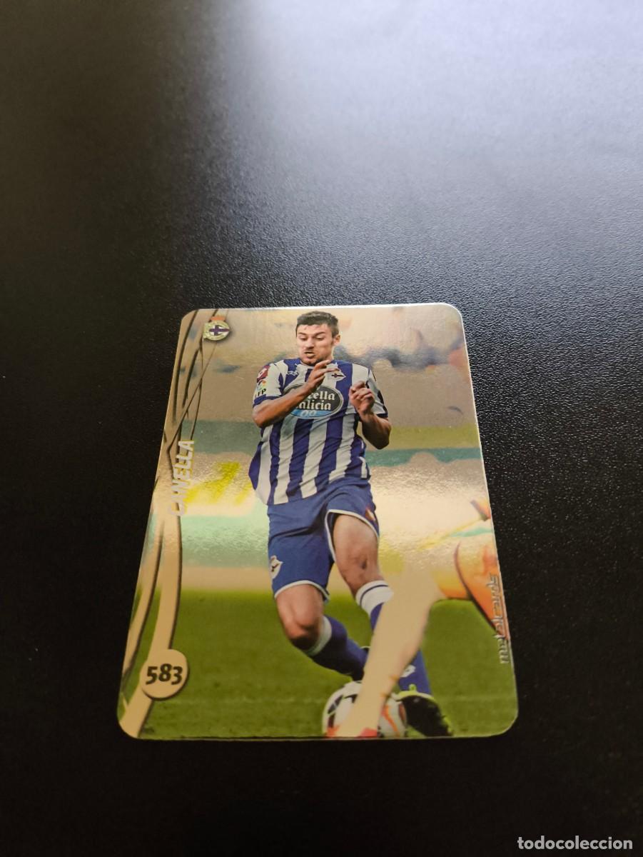 Cromos de F&uacute;tbol: 583 CANELLA DEPORTIVO DE LA CORU&Ntilde;A BRILLO LISO PLATA MUNDICROMO LIGA 2014 2015 14 15 NO PANINI ESTE