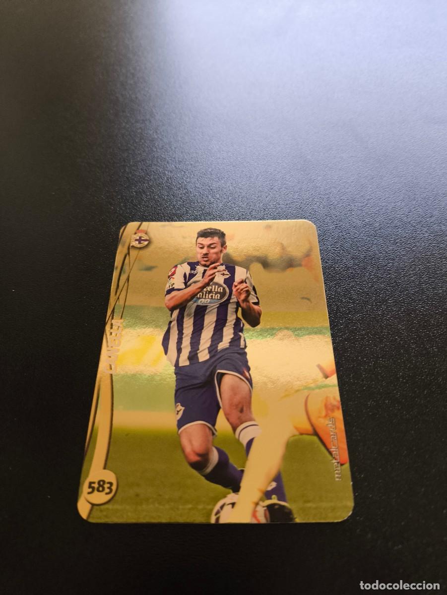 Cromos de F&uacute;tbol: 583 CANELLA DEPORTIVO DE LA CORU&Ntilde;A BRILLO LISO DORADO MUNDICROMO LIGA 2014 2015 14 15 NO PANINI ESTE