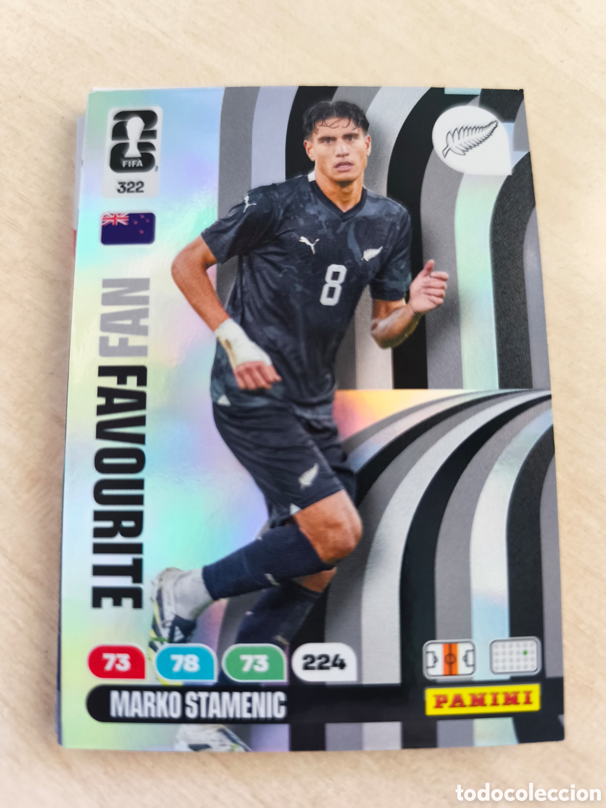 Cromos de F&uacute;tbol: 322 WORLD CUP 2026 MARCO STAMENIC NUEVA ZELANDA FAN FAVOURITE ADRENALYN MUNDIAL PANINI 26