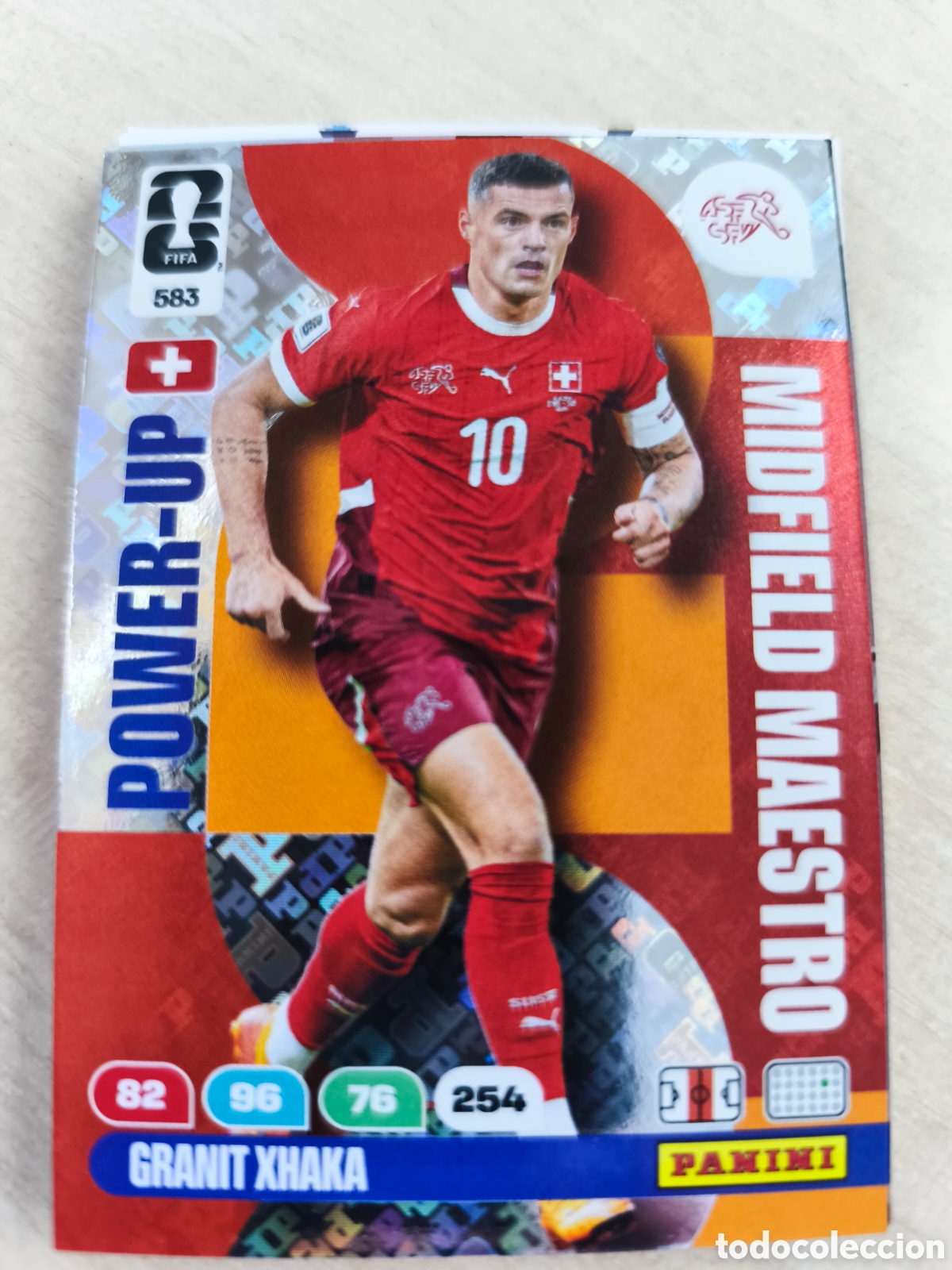 Cromos de F&uacute;tbol: 583 WORLD CUP 2026 GRANIT XHAKA SUIZA MIDFIELD MAESTRO ADRENALYN MUNDIAL PANINI 26