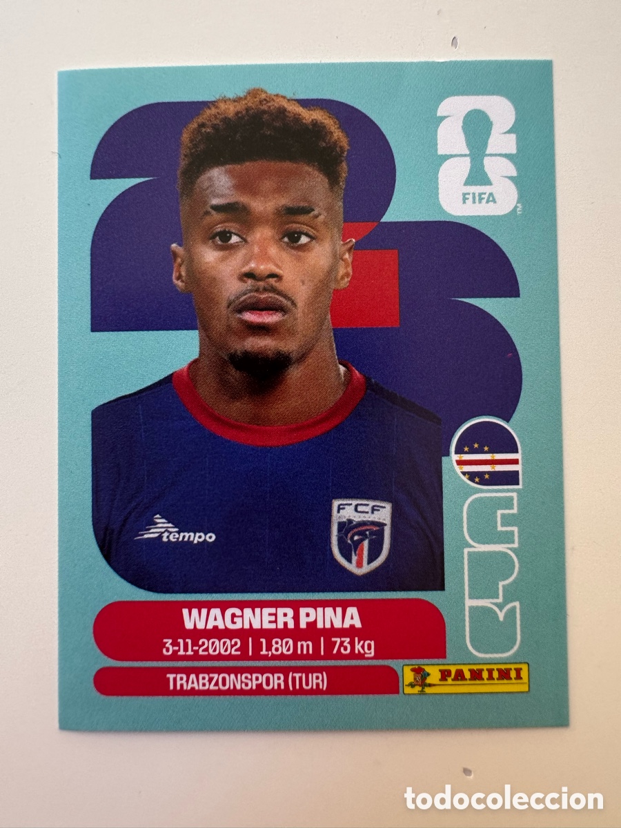 Cromos de F&uacute;tbol: Cabo Verde CPV MUNDIAL FIFA WORLD CUP 2026 STICKER PANINI CPV7 &ndash; Wagner Pina N&ordm; 7