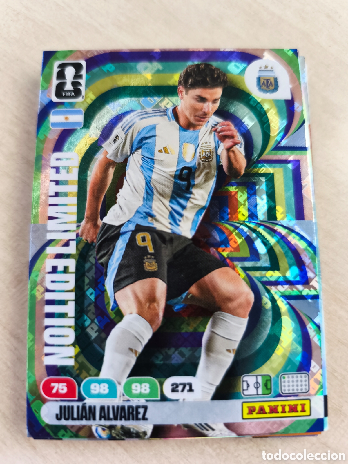 Cromos de F&uacute;tbol: PANINI ADRENALYN MUNDIAL WORLD CUP 2026 - LIMITED EDITION - JULI&Aacute;N &Aacute;LVAREZ - ARGENTINA