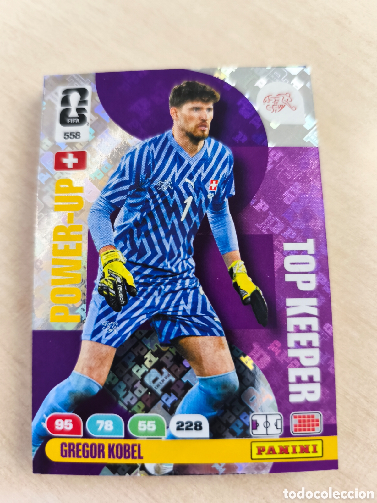 Cromos de F&uacute;tbol: ADRENALYN XL GREGOR KOBEL 558 POWER-UP SUIZA TOP KEEPER FIFA WORLD CUP 2026 MUNDIAL PANINI
