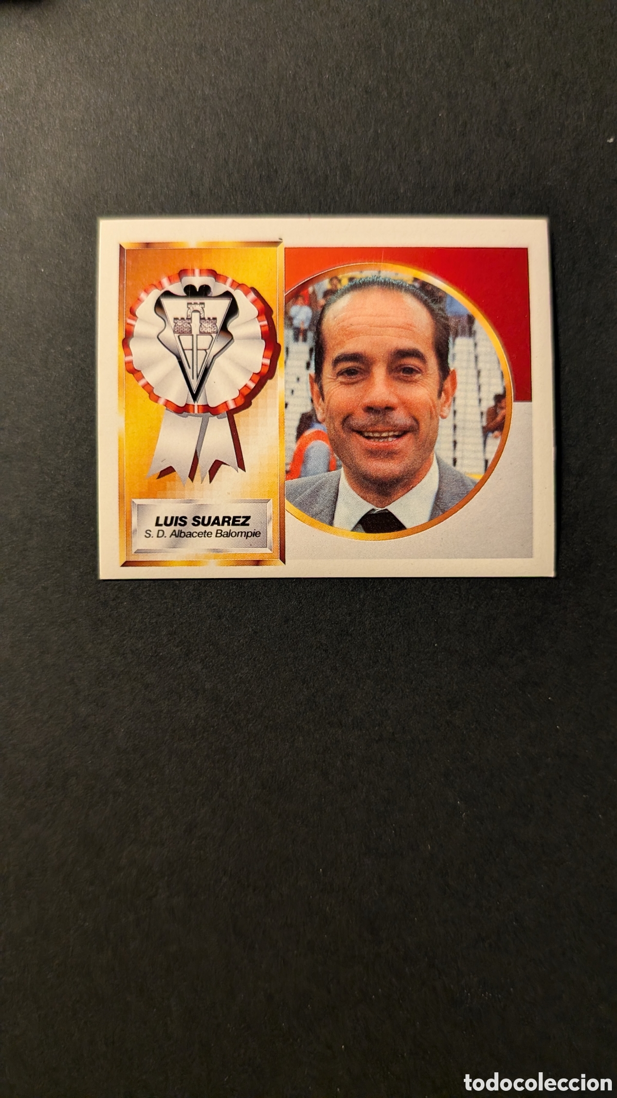 Cromos de F&uacute;tbol: LUIS SUAREZ ENTRENADOR ALBACETE BAJA LIGA ESTE 1994/95 NUNCA PEGADO SIN PEGAR