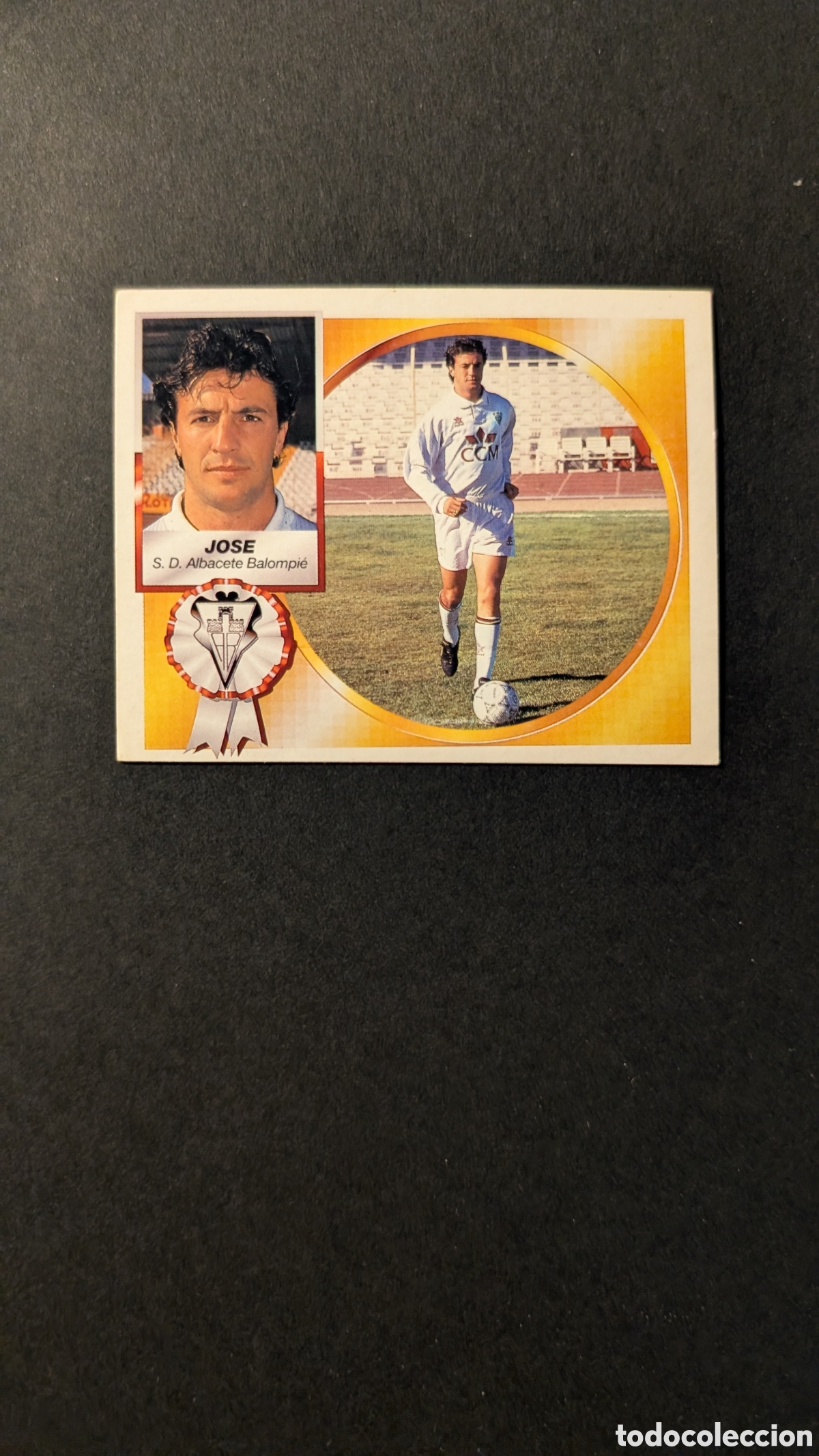 Cromos de F&uacute;tbol: JOSE ALBACETE BAJA LIGA ESTE 1994/95 NUNCA PEGADO SIN PEGAR