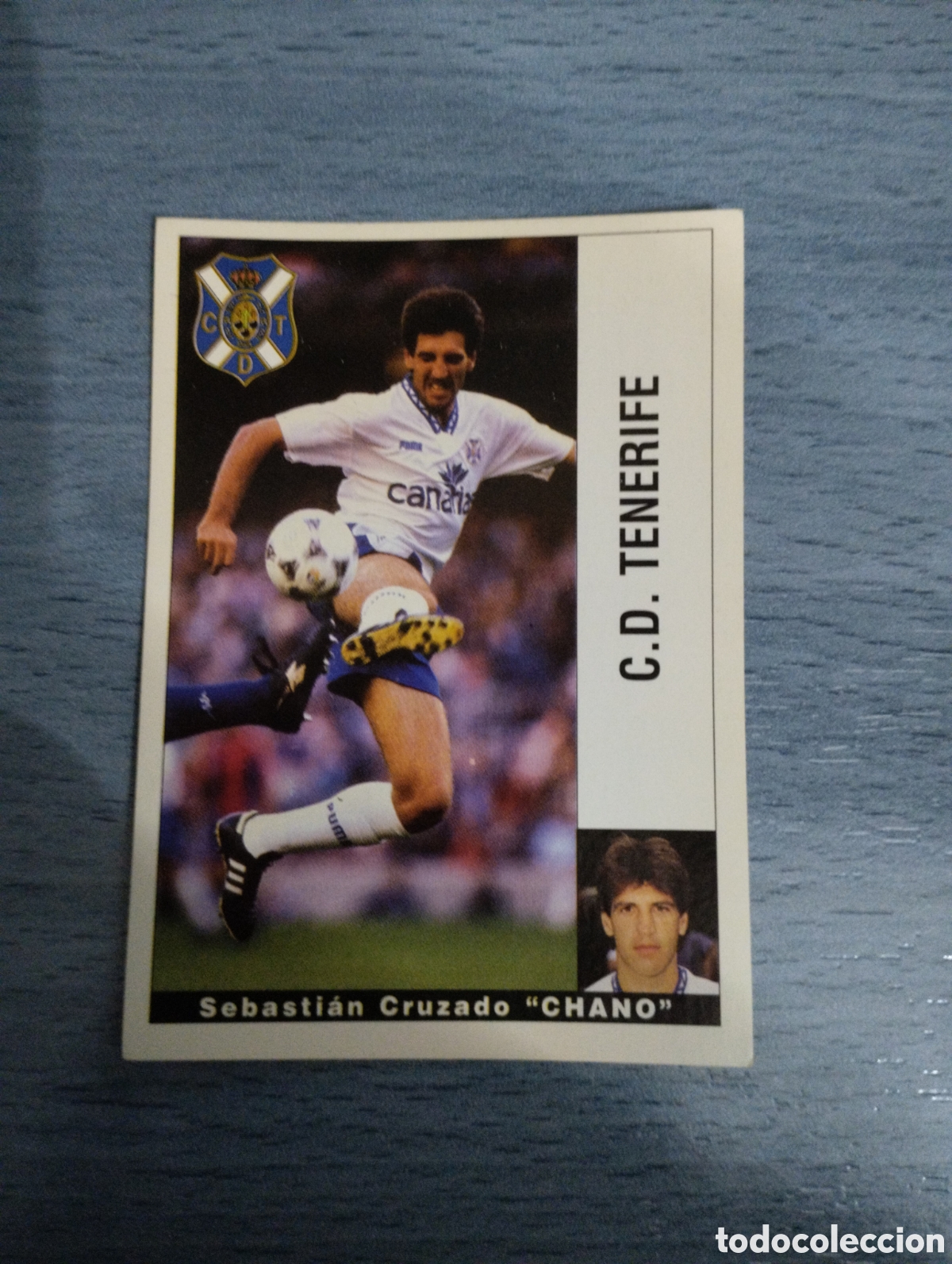 Cromos de F&uacute;tbol: Cromo Panini liga 95 96 Chano Tenerife sin pegar
