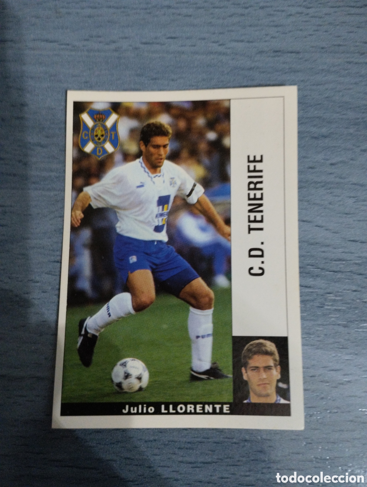 Cromos de F&uacute;tbol: Cromo Panini liga 95 96 Llorente Tenerife sin pegar