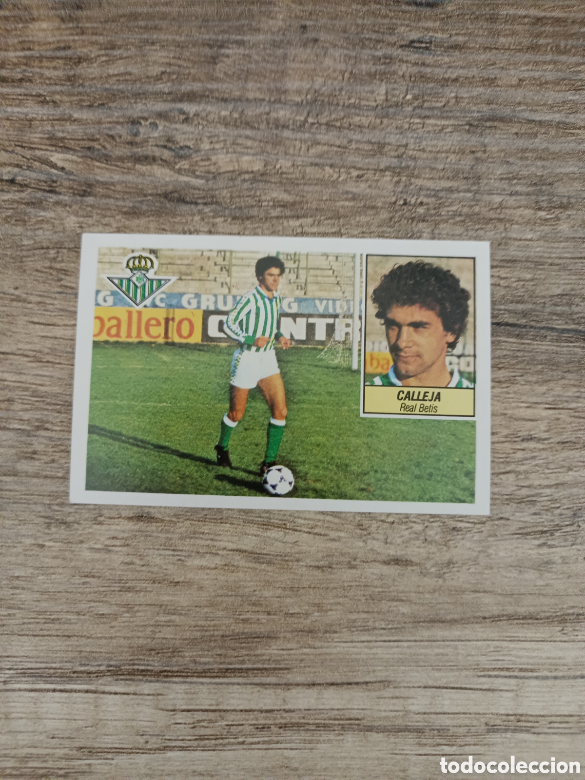 Cromos de F&uacute;tbol: Calleja Betis ESTE 84.85 coloca NUEVO