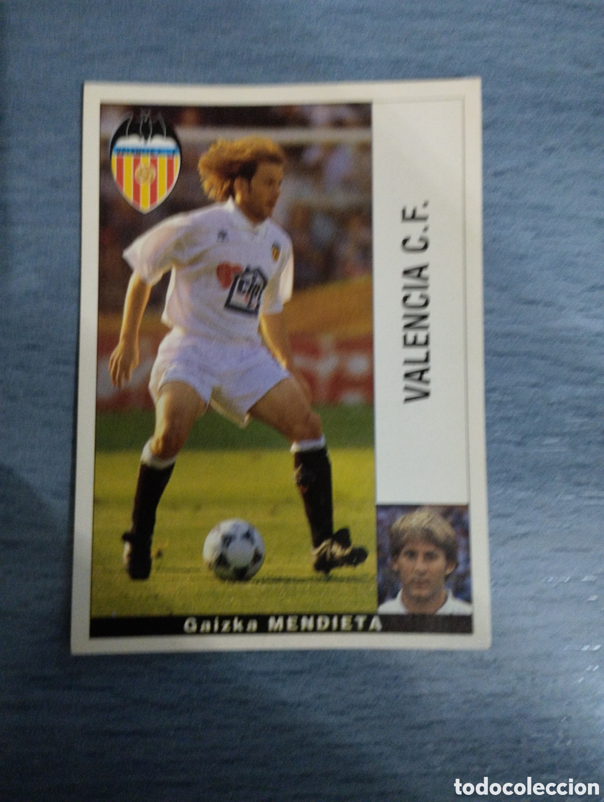 Cromos de F&uacute;tbol: Cromo Panini liga 95 96 mendieta valencia sin pegar