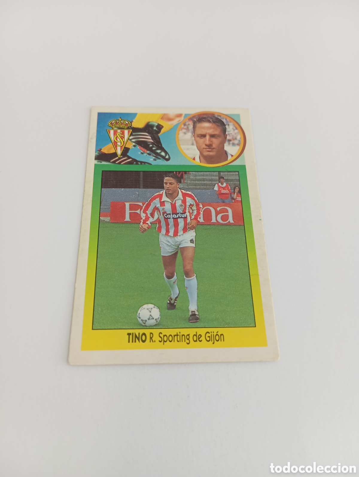 Cromos de F&uacute;tbol: TINO COLOCA Sporting de Gij&oacute;n Liga Este 1993 1994 CART&Oacute;N Panini 93 94 SIN PEGAR