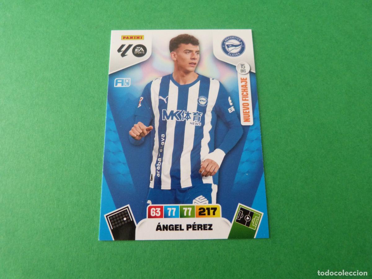 Cromos de F&uacute;tbol: TRADING CARD FUTBOL ANGEL PEREZ DEPORTIVO ALAV&Eacute;S N&ordm; 15 BIS LIGA ADRENALYN XL 2025-2026/25-26