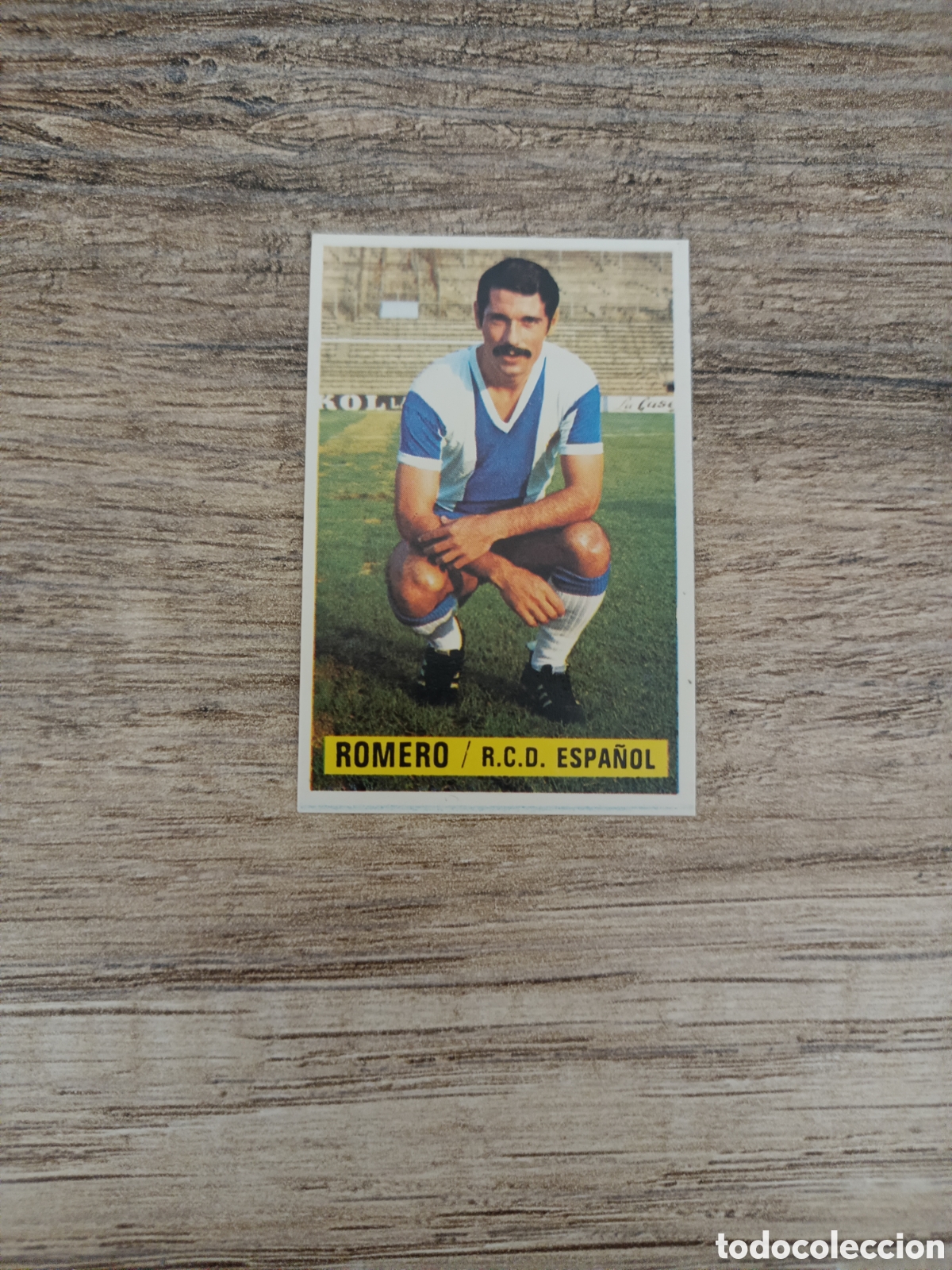Cromos de F&uacute;tbol: ROMERO Espa&ntilde;ol 74.75 doble NUEVO