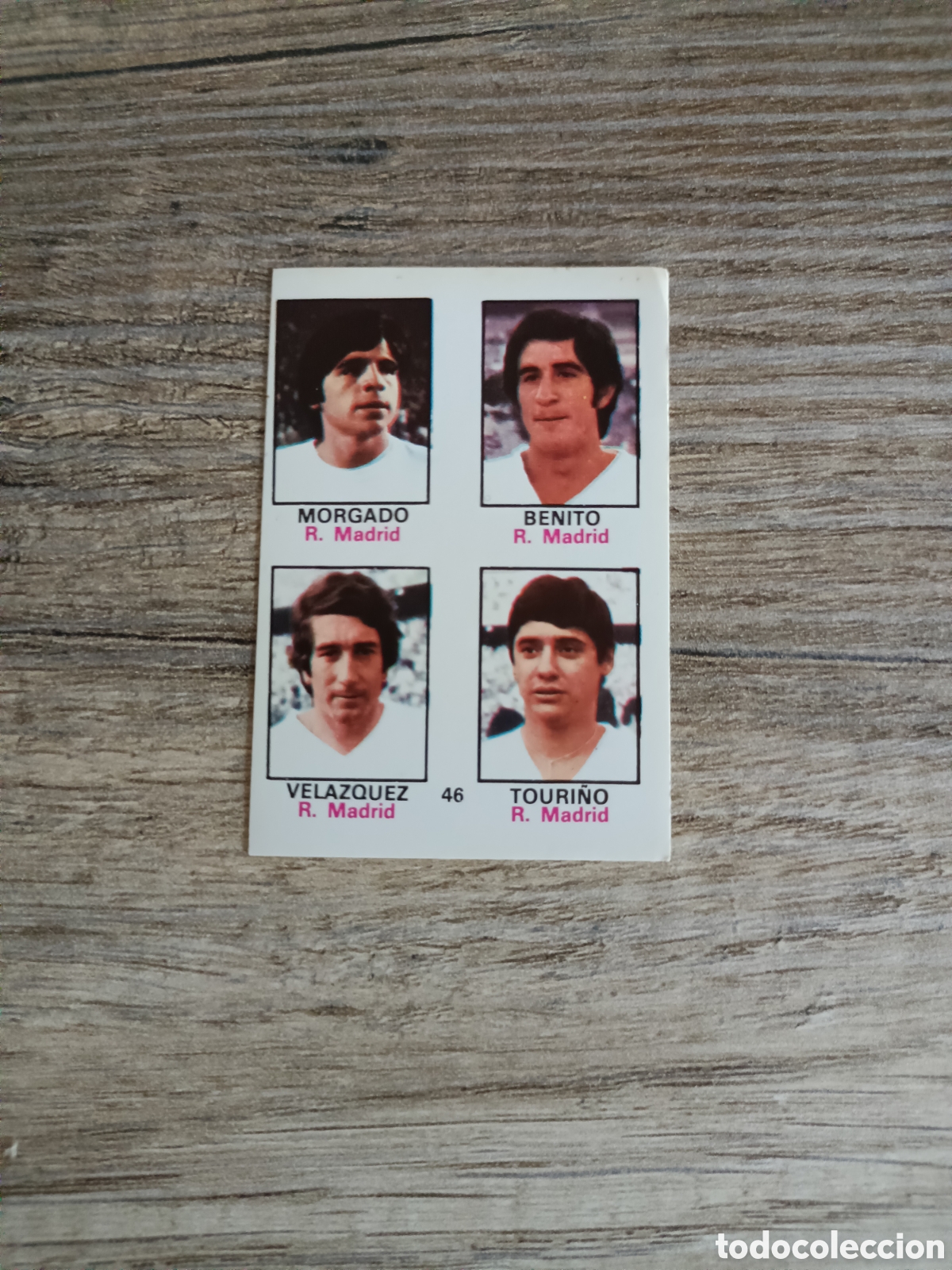 Cromos de F&uacute;tbol: Adhesivo n &deg;46 R.Madrid fher 74.75 NUEVO