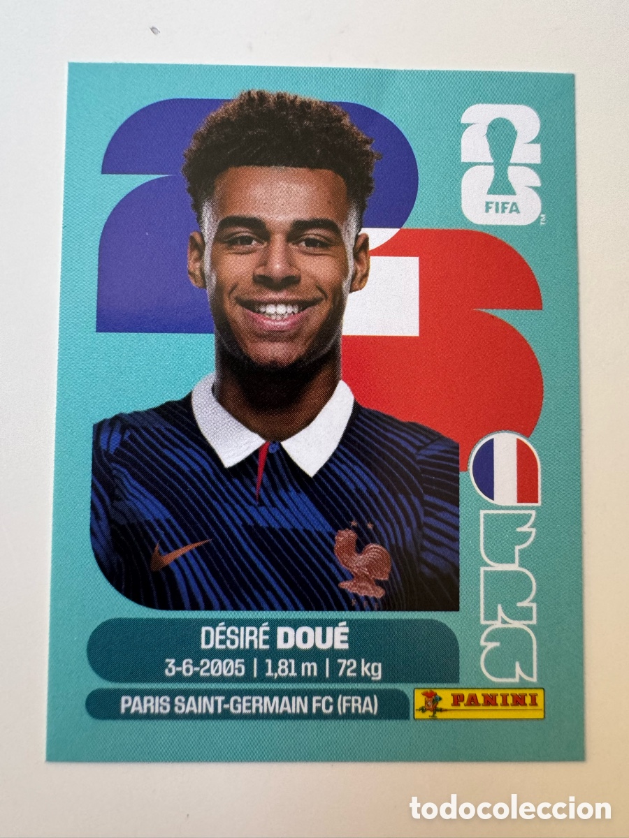 Cromos de F&uacute;tbol: Francia FRA MUNDIAL FIFA WORLD CUP 2026 STICKER PANINI FRA17 &ndash; D&eacute;sir&eacute; Dou&eacute; N&ordm; 17