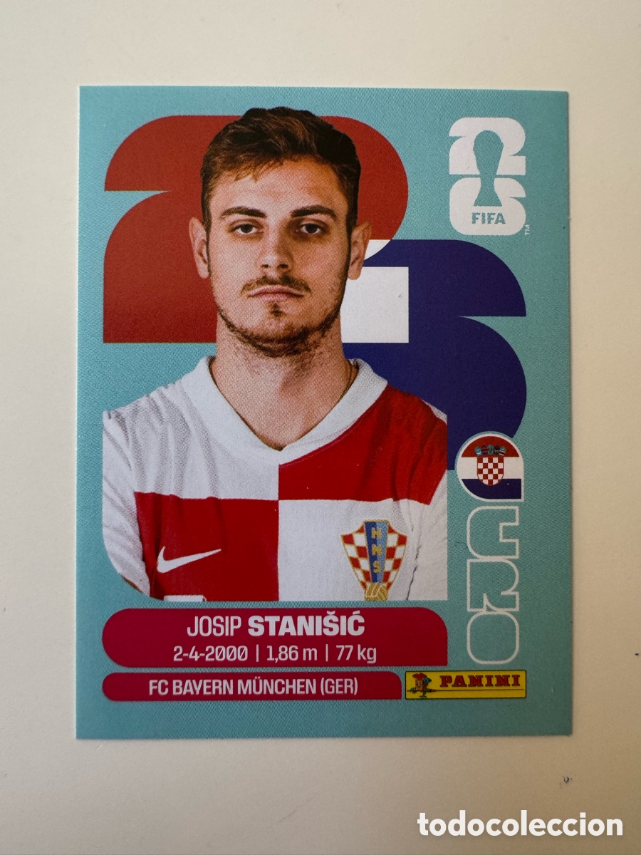 Cromos de F&uacute;tbol: Croacia CRO MUNDIAL FIFA WORLD CUP 2026 STICKER PANINI CRO5 &ndash; Josip Stani&scaron;ić N&ordm; 5