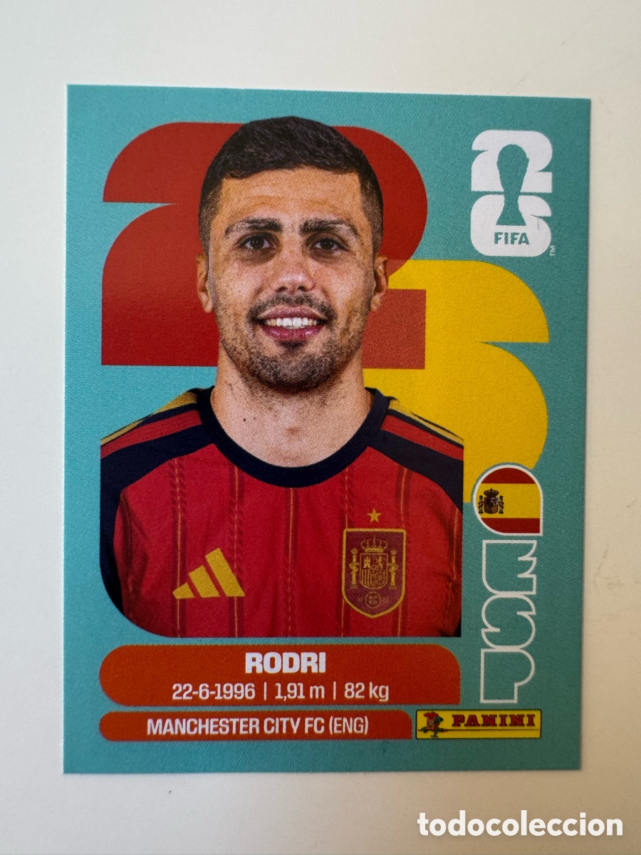 Cromos de F&uacute;tbol: Espa&ntilde;a ESP MUNDIAL FIFA WORLD CUP 2026 STICKER PANINI ESP10 &ndash; Rodri N&ordm; 10