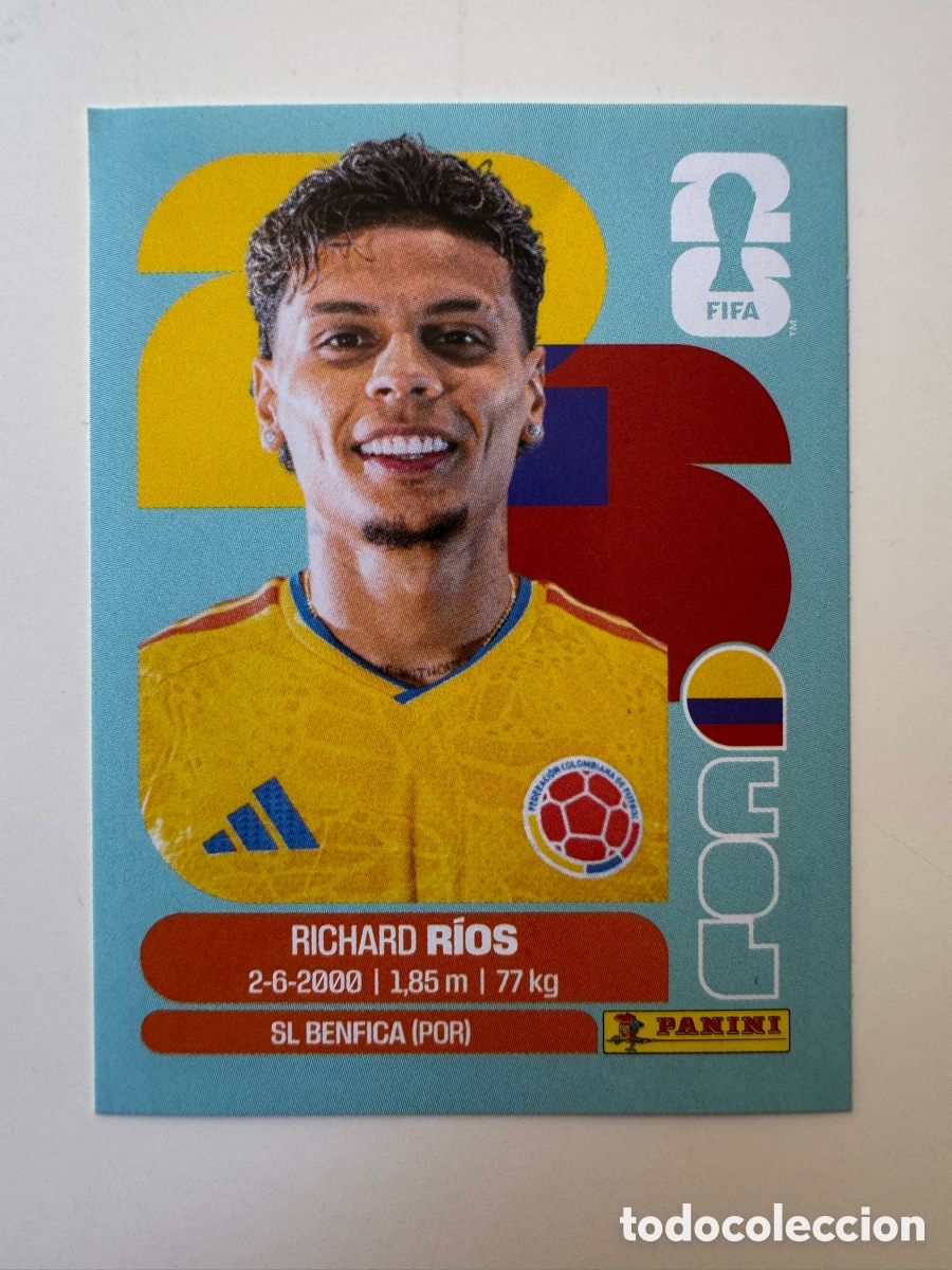 Cromos de F&uacute;tbol: Colombia COL MUNDIAL FIFA WORLD CUP 2026 STICKER PANINI COL12 &ndash; Richard R&iacute;os N&ordm; 12