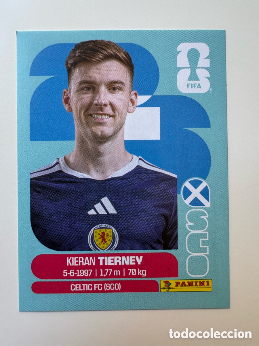 Cromos de F&uacute;tbol: Escocia SCO MUNDIAL FIFA WORLD CUP 2026 STICKER PANINI SCO4 &ndash; Kieran Tierney N&ordm; 4