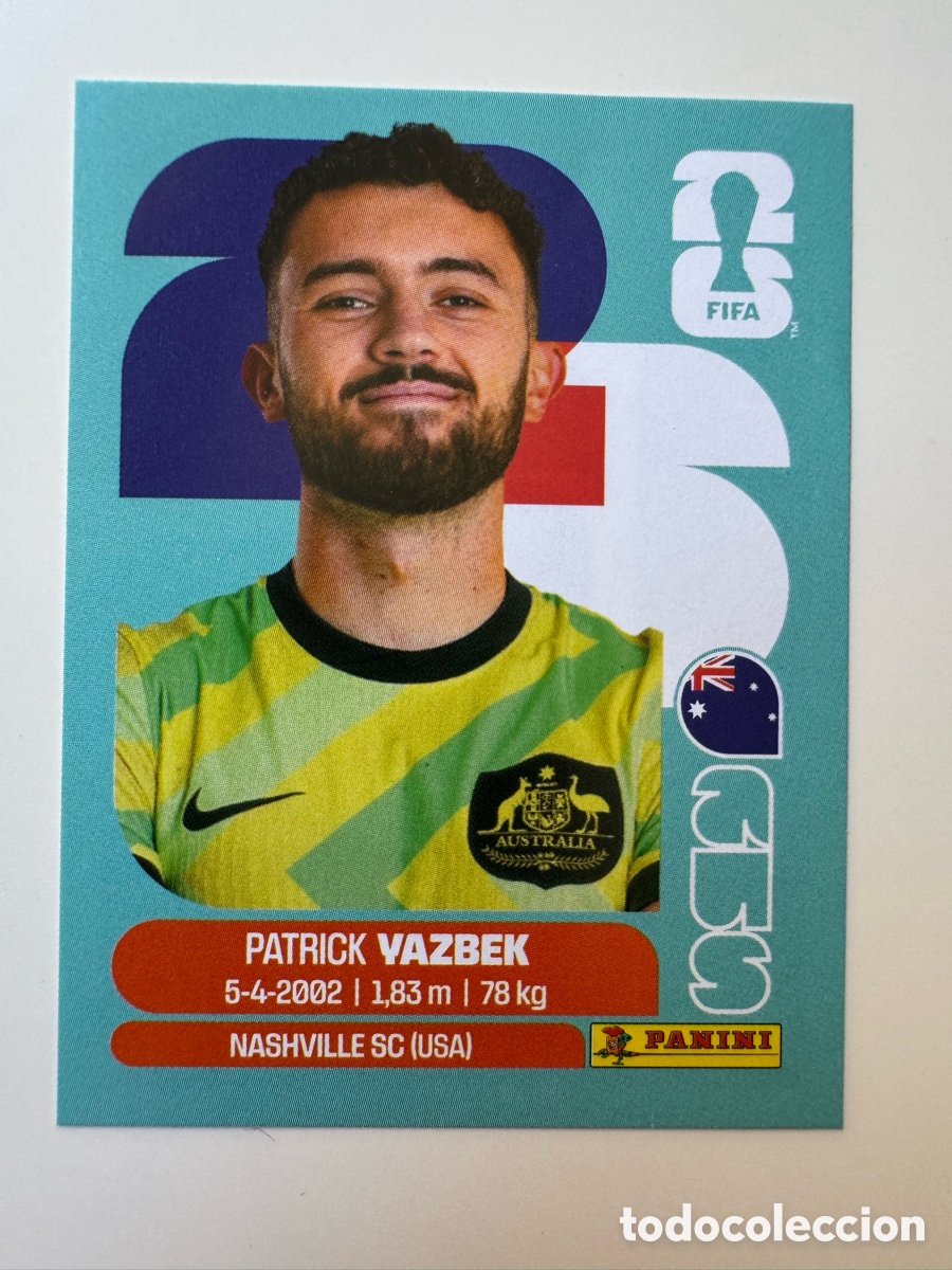 Cromos de F&uacute;tbol: Australia AUS MUNDIAL FIFA WORLD CUP 2026 STICKER PANINI AUS16 &ndash; Patrick Yazbek N&ordm; 16