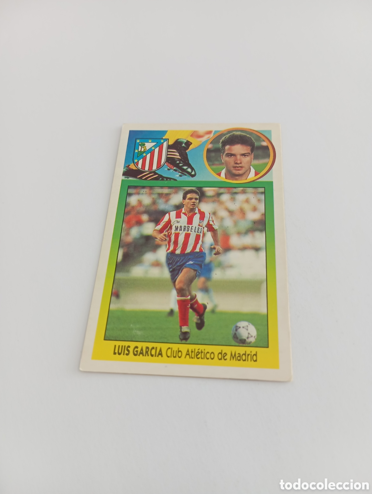 Cromos de F&uacute;tbol: LUIS GARC&Iacute;A Atl&eacute;tico de Madrid Liga Este 1993 1994 CART&Oacute;N Panini 93 94 NUEVO NUNCA PEGADO