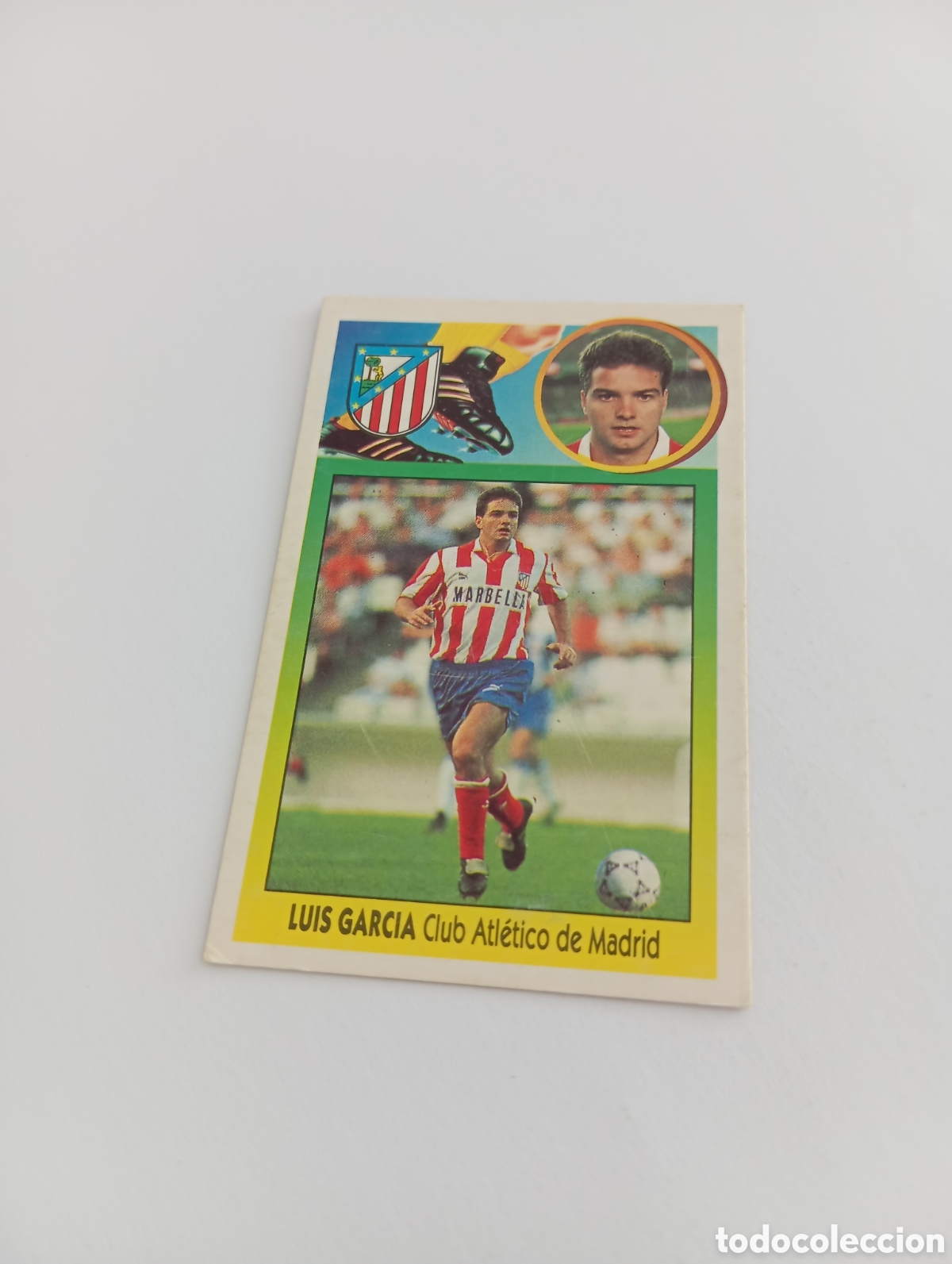 Cromos de F&uacute;tbol: LUIS GARC&Iacute;A Atl&eacute;tico de Madrid Liga Este 1993 1994 CART&Oacute;N Panini 93 94 NUEVO NUNCA PEGADO
