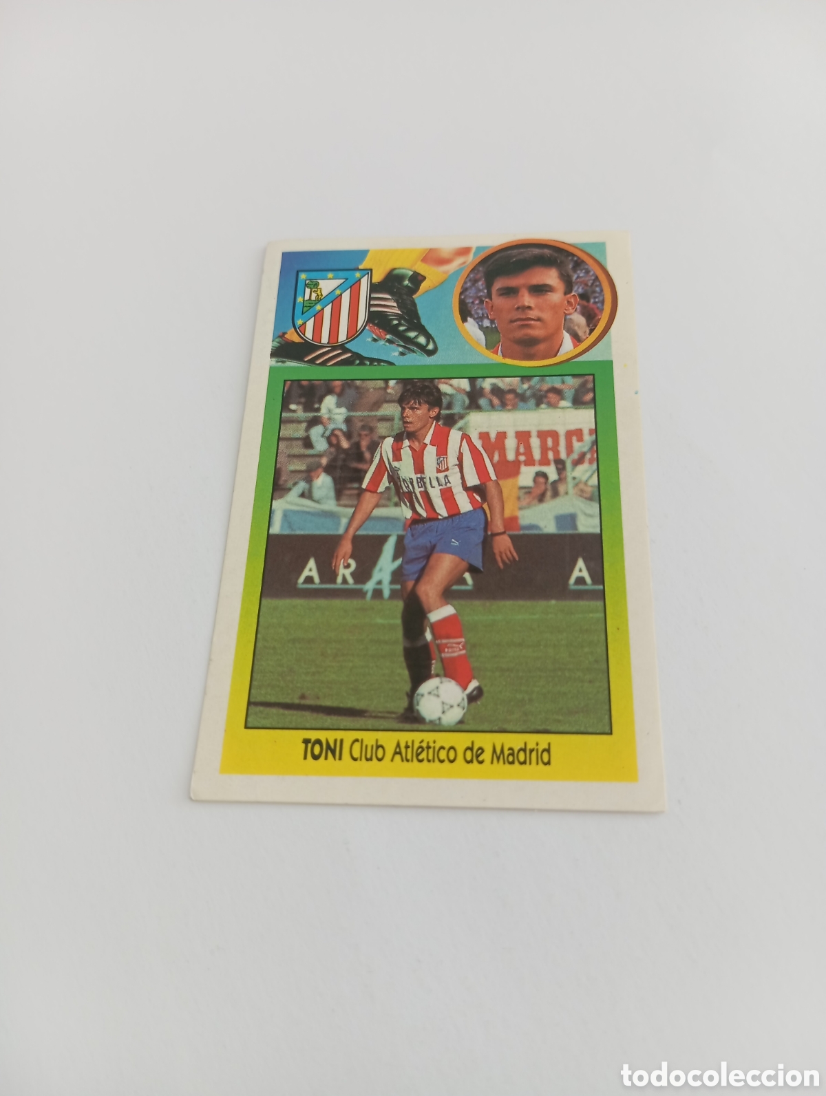 Cromos de F&uacute;tbol: TONI Atl&eacute;tico de Madrid Liga Este 1993 1994 ADHESIVO Panini 93 94 NUEVO NUNCA PEGADO