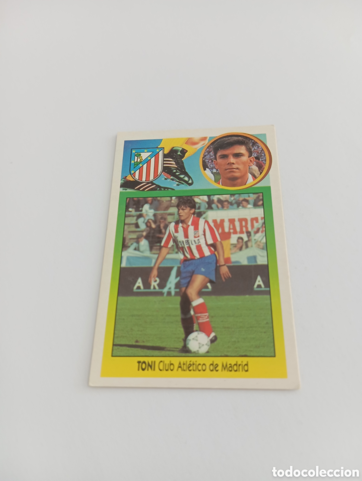 Cromos de F&uacute;tbol: TONI Atl&eacute;tico de Madrid Liga Este 1993 1994 CART&Oacute;N Panini 93 94 NUEVO NUNCA PEGADO