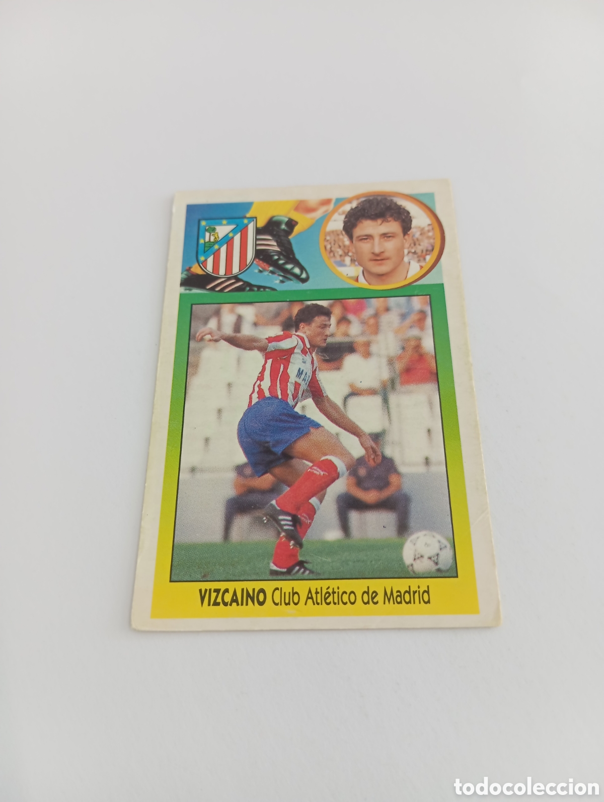 Cromos de F&uacute;tbol: VIZCA&Iacute;NO Atl&eacute;tico de Madrid Liga Este 1993 1994 CART&Oacute;N Panini 93 94 NUEVO NUNCA PEGADO