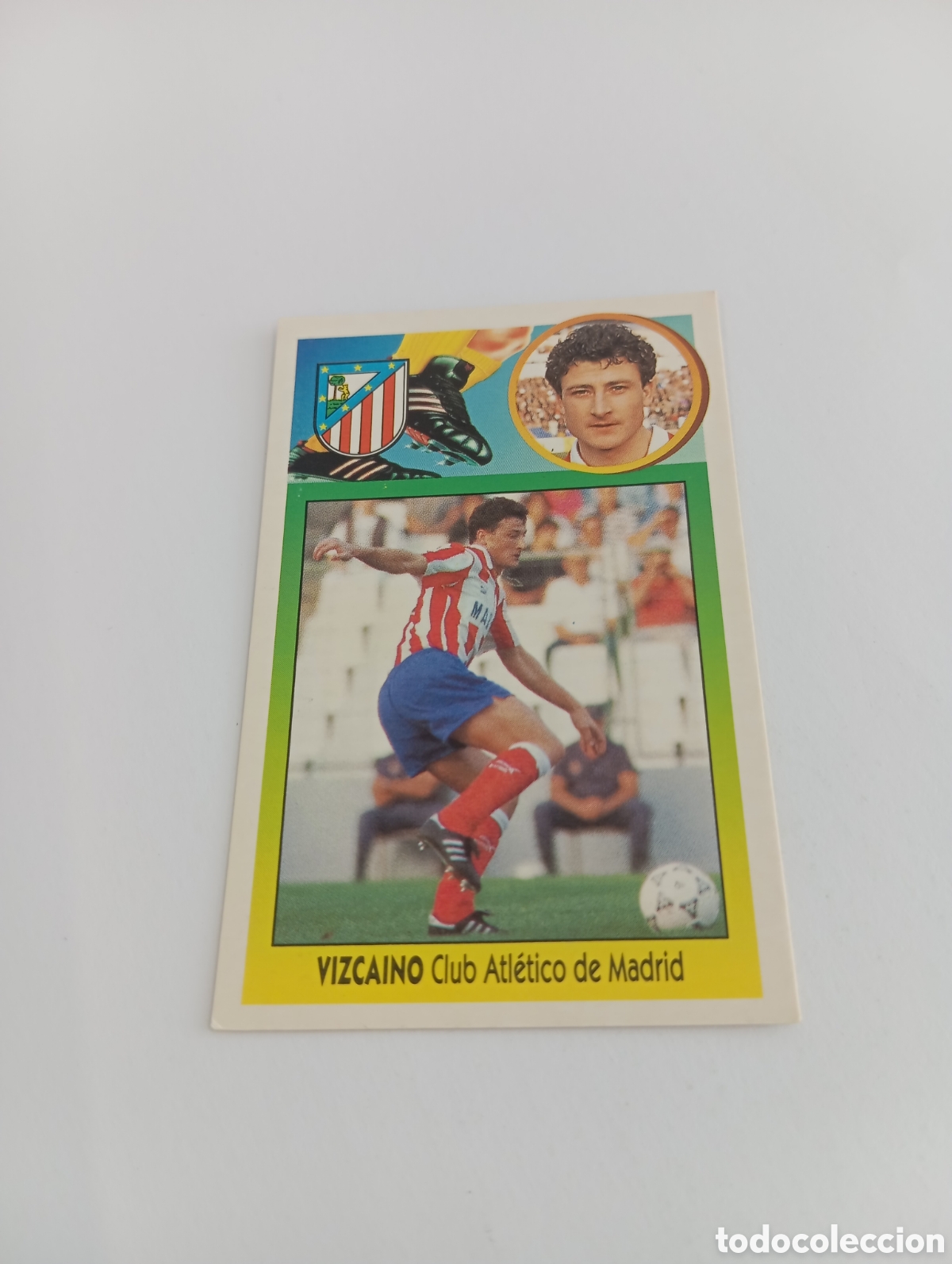 Cromos de F&uacute;tbol: VIZCA&Iacute;NO Atl&eacute;tico de Madrid Liga Este 1993 1994 CART&Oacute;N Panini 93 94 NUEVO NUNCA PEGADO