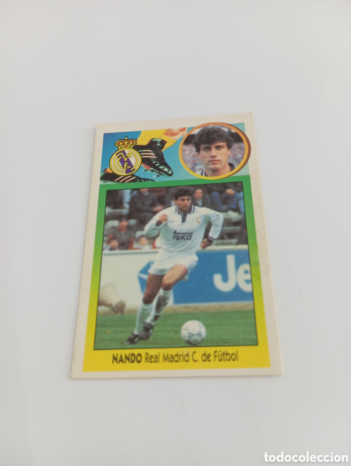 Cromos de F&uacute;tbol: NANDO Real Madrid Liga Este 1993 1994 CART&Oacute;N Panini 93 94 NUEVO NUNCA PEGADO