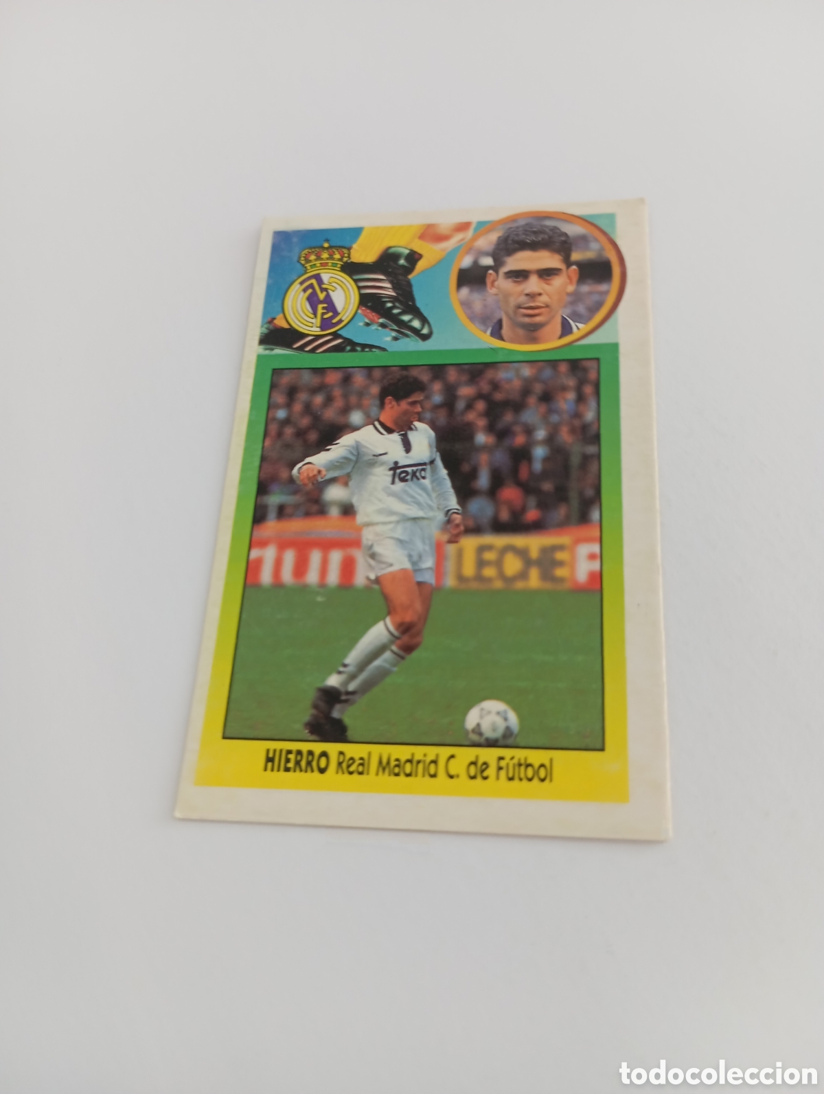 Cromos de F&uacute;tbol: HIERRO Real Madrid Liga Este 1993 1994 CART&Oacute;N Panini 93 94 RECUPERADO