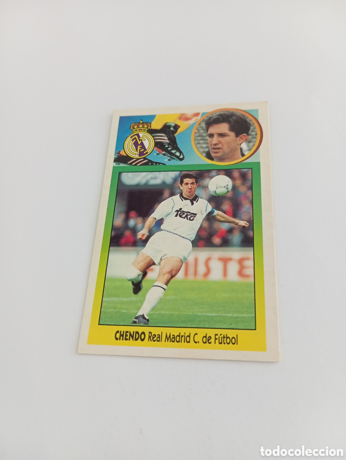 Cromos de F&uacute;tbol: CHENDO Real Madrid Liga Este 1993 1994 CART&Oacute;N Panini 93 94 NUEVO SIN PEGAR