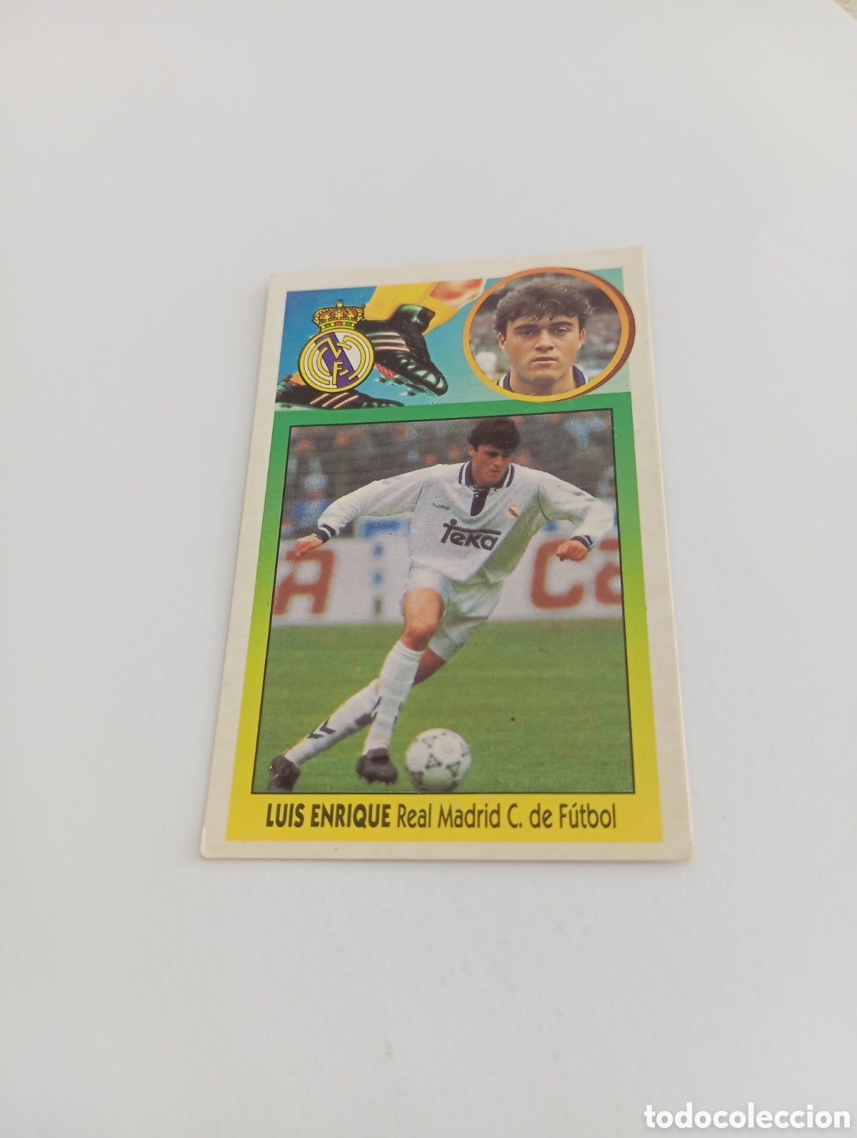 Cromos de F&uacute;tbol: LUIS ENRIQUE Real Madrid Liga Este 1993 1994 CART&Oacute;N Panini 93 94 RECUPERADO
