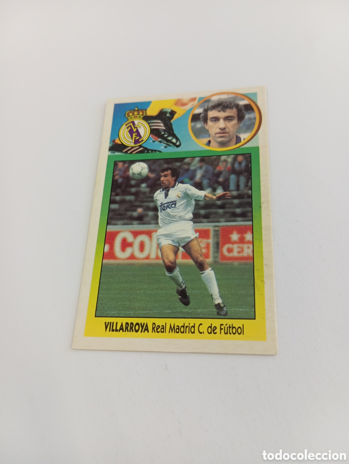 Cromos de F&uacute;tbol: VILLARROYA Real Madrid Liga Este 1993 1994 CART&Oacute;N Panini 93 94 NUEVO SIN PEGAR