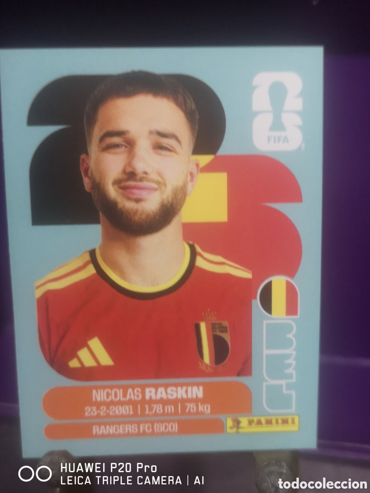 Cromos de F&uacute;tbol: FIFA WORLD CUP MUNDIAL 2026 NICOLAS RASKIN - BEL 11