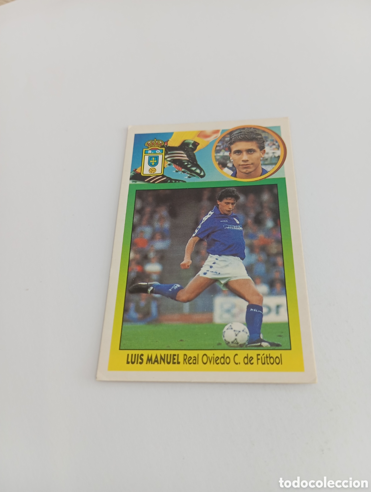 Cromos de F&uacute;tbol: LUIS MANUEL Oviedo Liga Este 1993 1994 CART&Oacute;N Panini 93 94 NUEVO SIN PEGAR