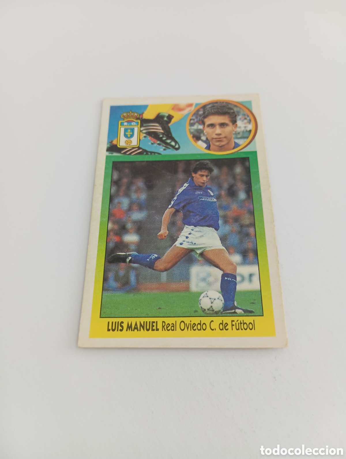 Cromos de F&uacute;tbol: LUIS MANUEL Oviedo Liga Este 1993 1994 CART&Oacute;N Panini 93 94 NUEVO SIN PEGAR