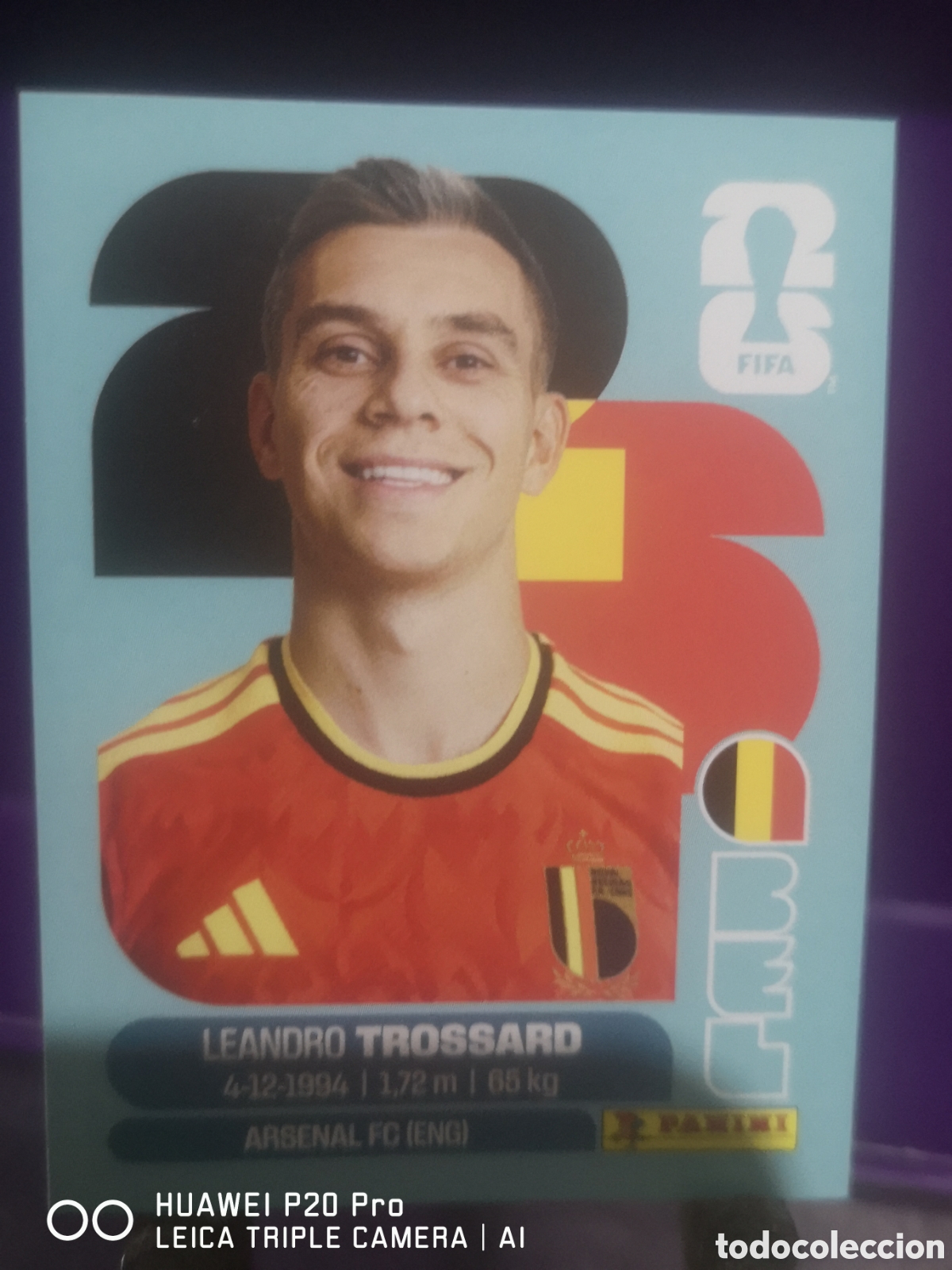 Cromos de F&uacute;tbol: FIFA WORLD CUP MUNDIAL 2026 LEANDRO TROSSARD - BEL 18