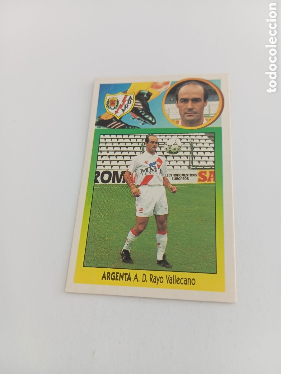 Cromos de F&uacute;tbol: ARGENTA BAJA Rayo Vallecano Liga Este 1993 1994 CART&Oacute;N Panini 93 94 RECUPERADO