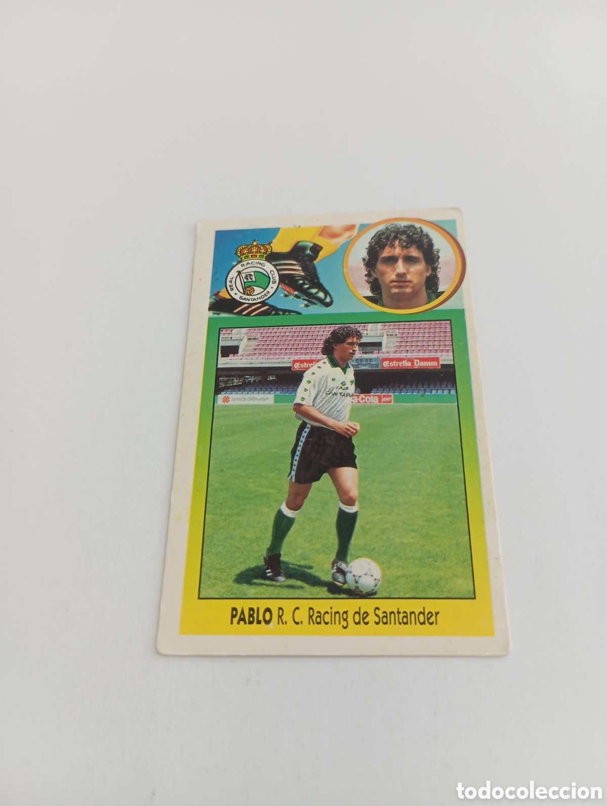 Cromos de F&uacute;tbol: PABLO COLOCA Racing de Santander Liga Este 1993 1994 CART&Oacute;N Panini 93 94 NUEVO SIN PEGAR