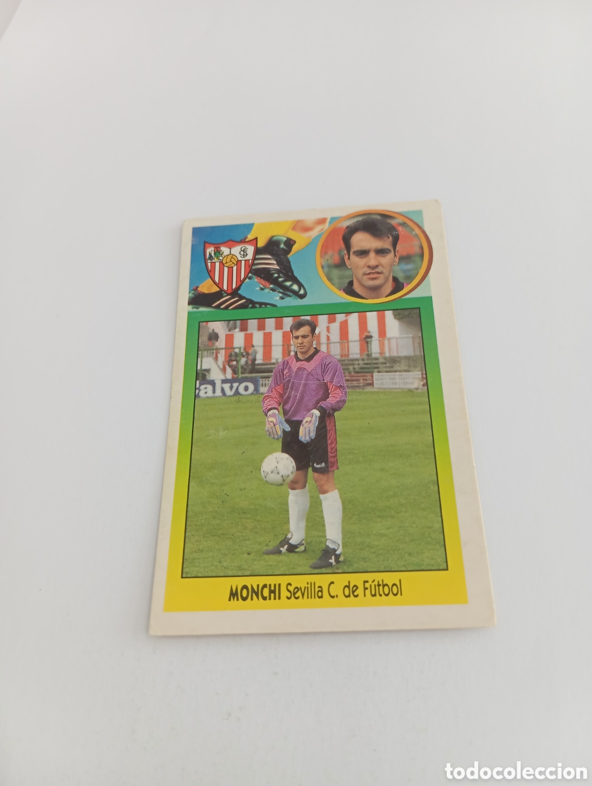 Cromos de F&uacute;tbol: MONCHI Sevilla Liga Este 1993 1994 CART&Oacute;N Panini 93 94 NUEVO SIN PEGAR